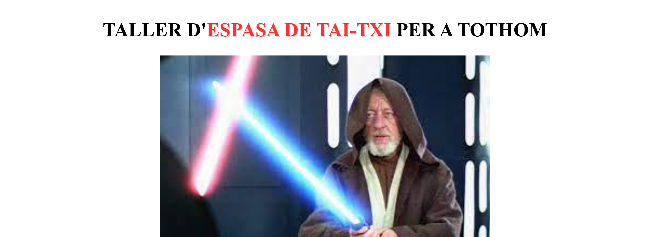 Taller d'espasa de Tai-txi